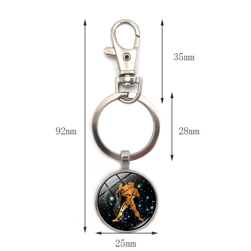 Magical Zodiac Sign Keychain