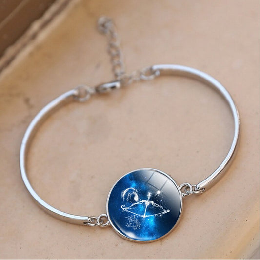 Zodiac Sign Bangle Bracelet