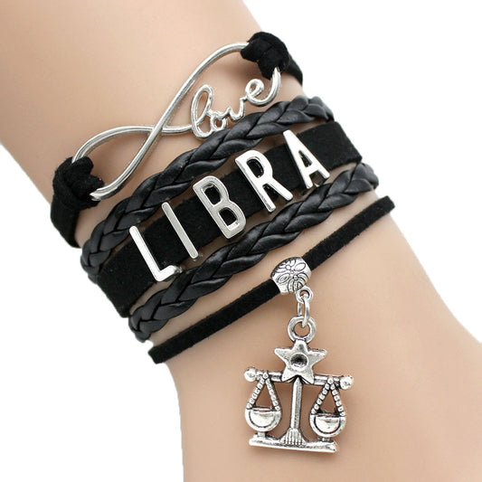 Zodiac Sign Braided Bracelet