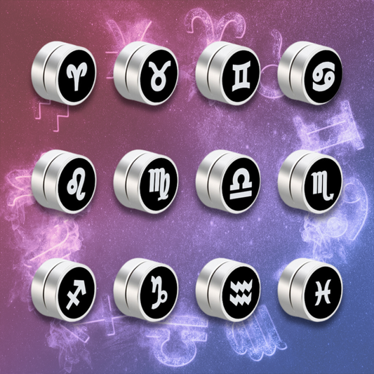 Zodiac Magnetic Stud Earrings